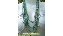 Bcbali Design Layer Necklace Turqouise Beads mix Chain